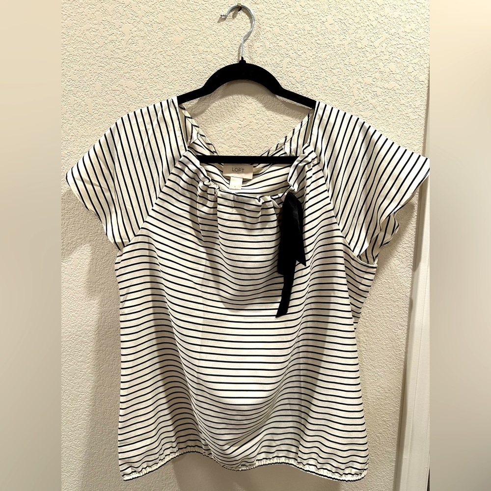 Ann Taylor Loft Striped Blouse
